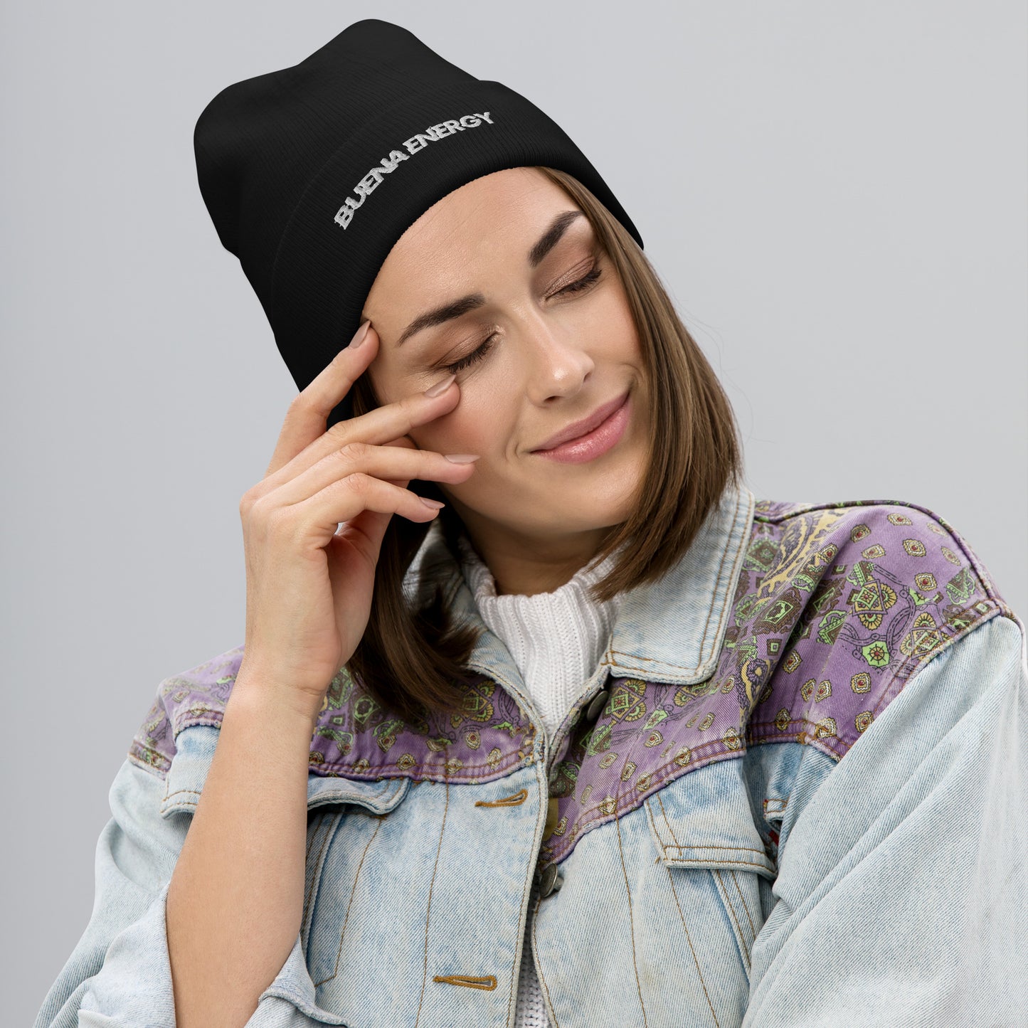 Embroidered  Buena Energy Beanie